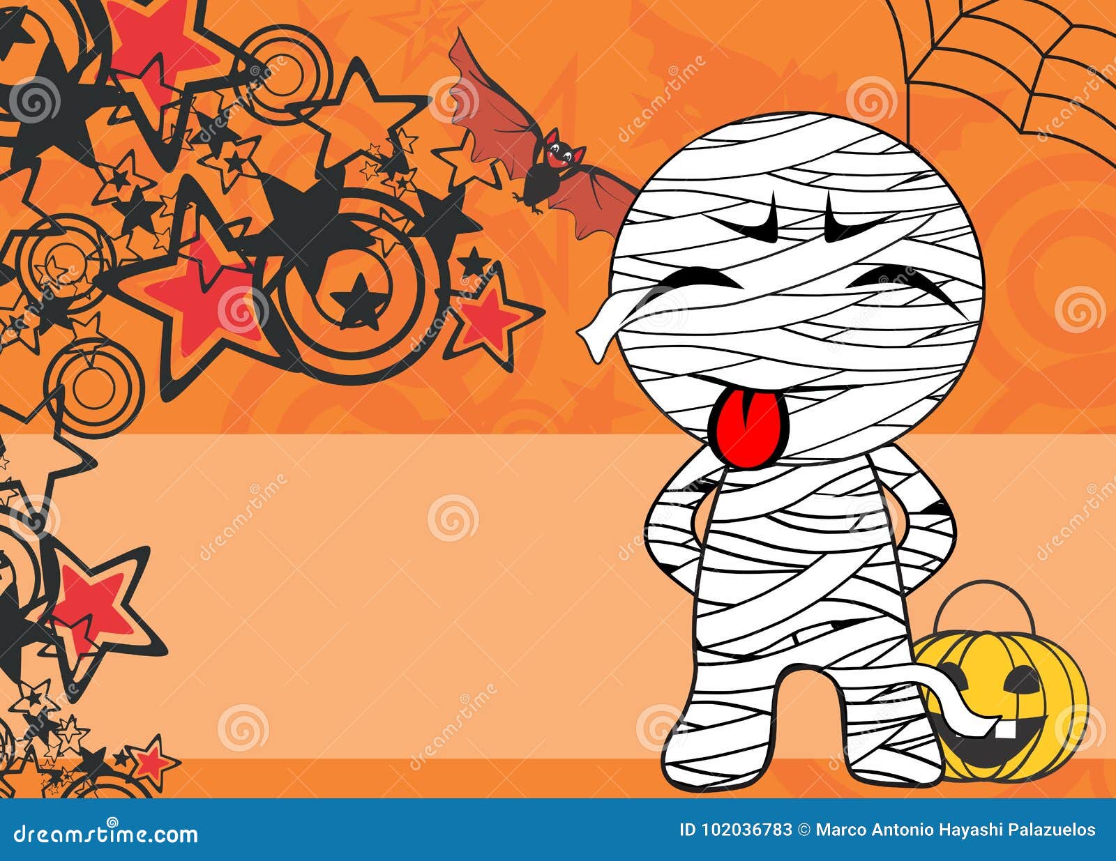 Little Mummy Kid Expression Cartoon Halloween Background Stock Vector -  Illustration of design, little: 102036783