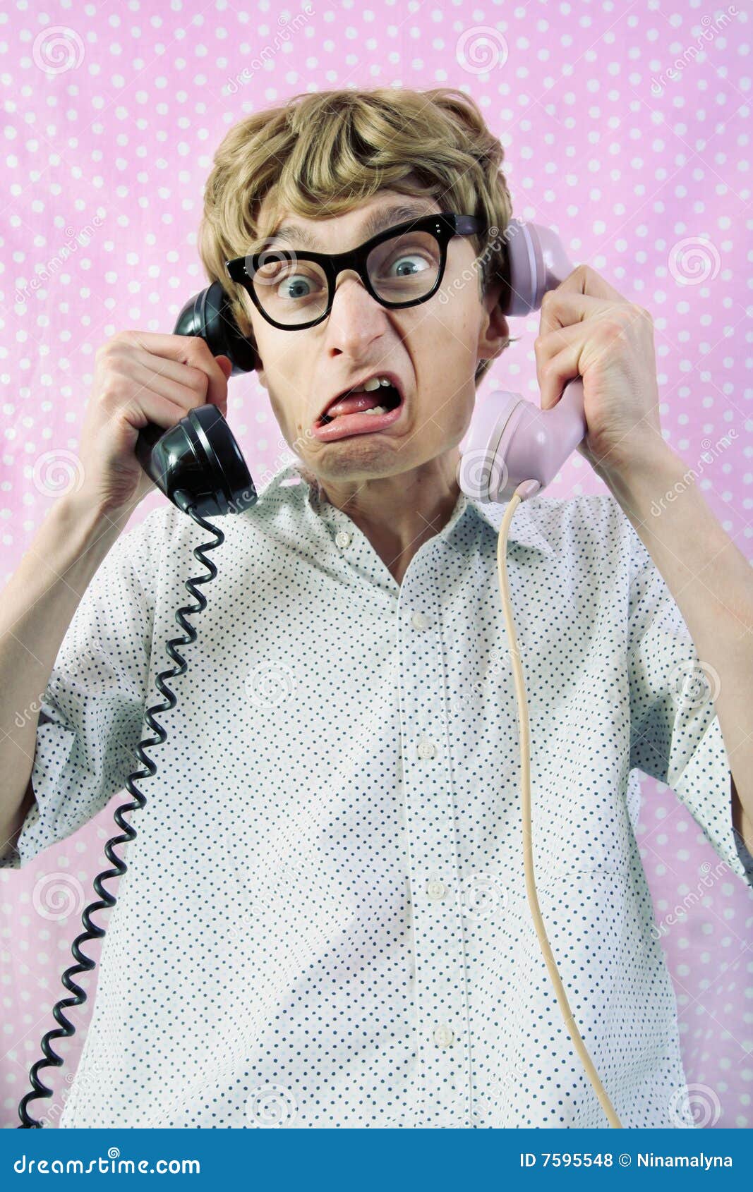 Funny nerd stock photo. Image of disgust, comic, call - 7595548 Funny nerd stock photo. Image of disgust, comic, call - 7595548