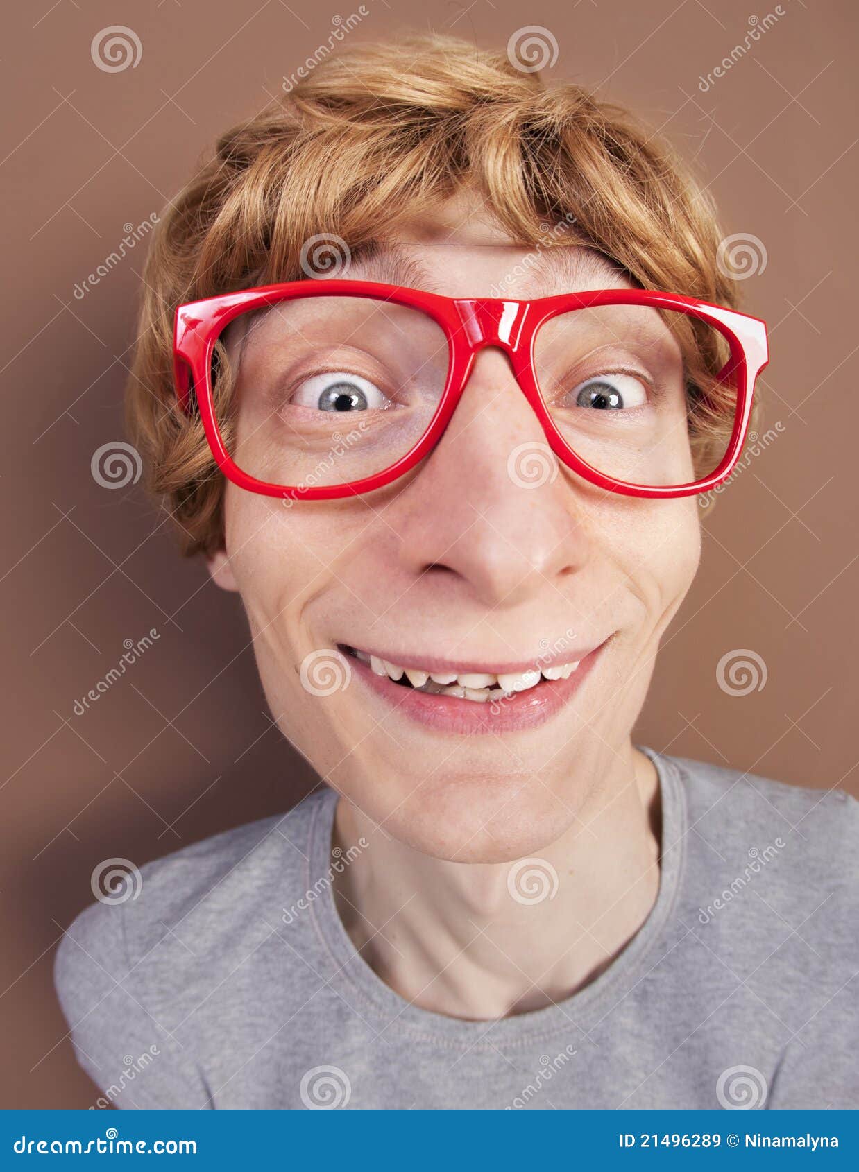 Funny nerdy guy stock image. Image of concept, fool, ginger - 21496289