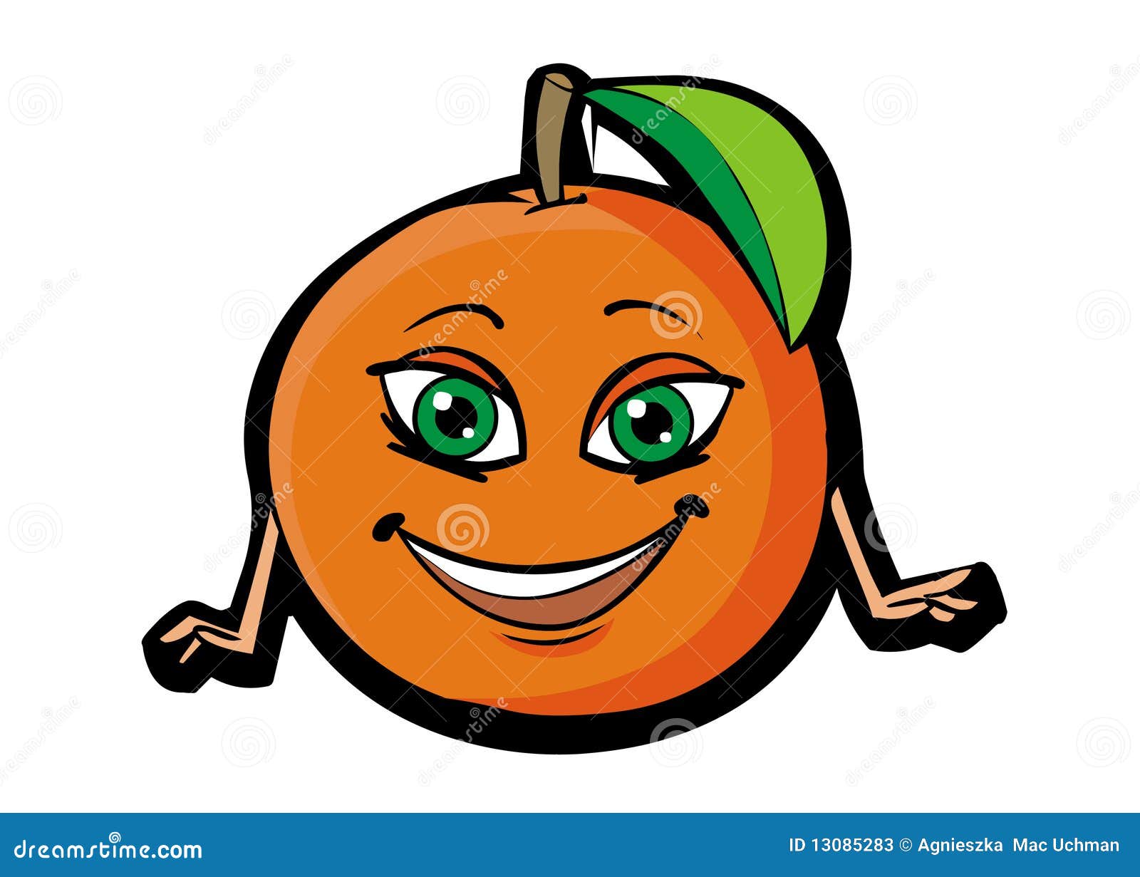 This is a silly and enjoyable orange creature. Cartoon style. 28135053  Vector Art at Vecteezy