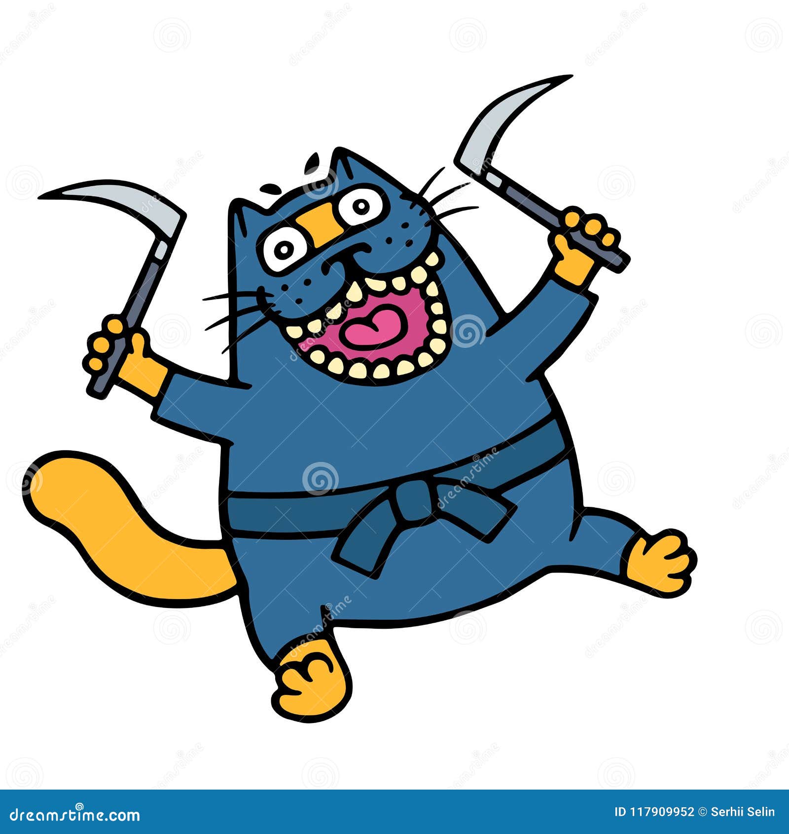 https://thumbs.dreamstime.com/z/funny-orange-cat-ninja-armed-two-sickles-vector-illustration-cartoon-animal-character-117909952.jpg