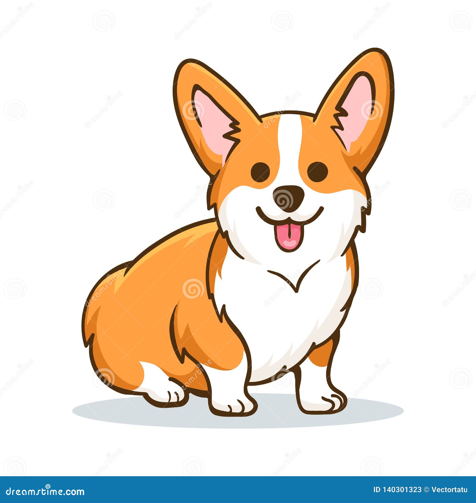 funny orange welsh corgi