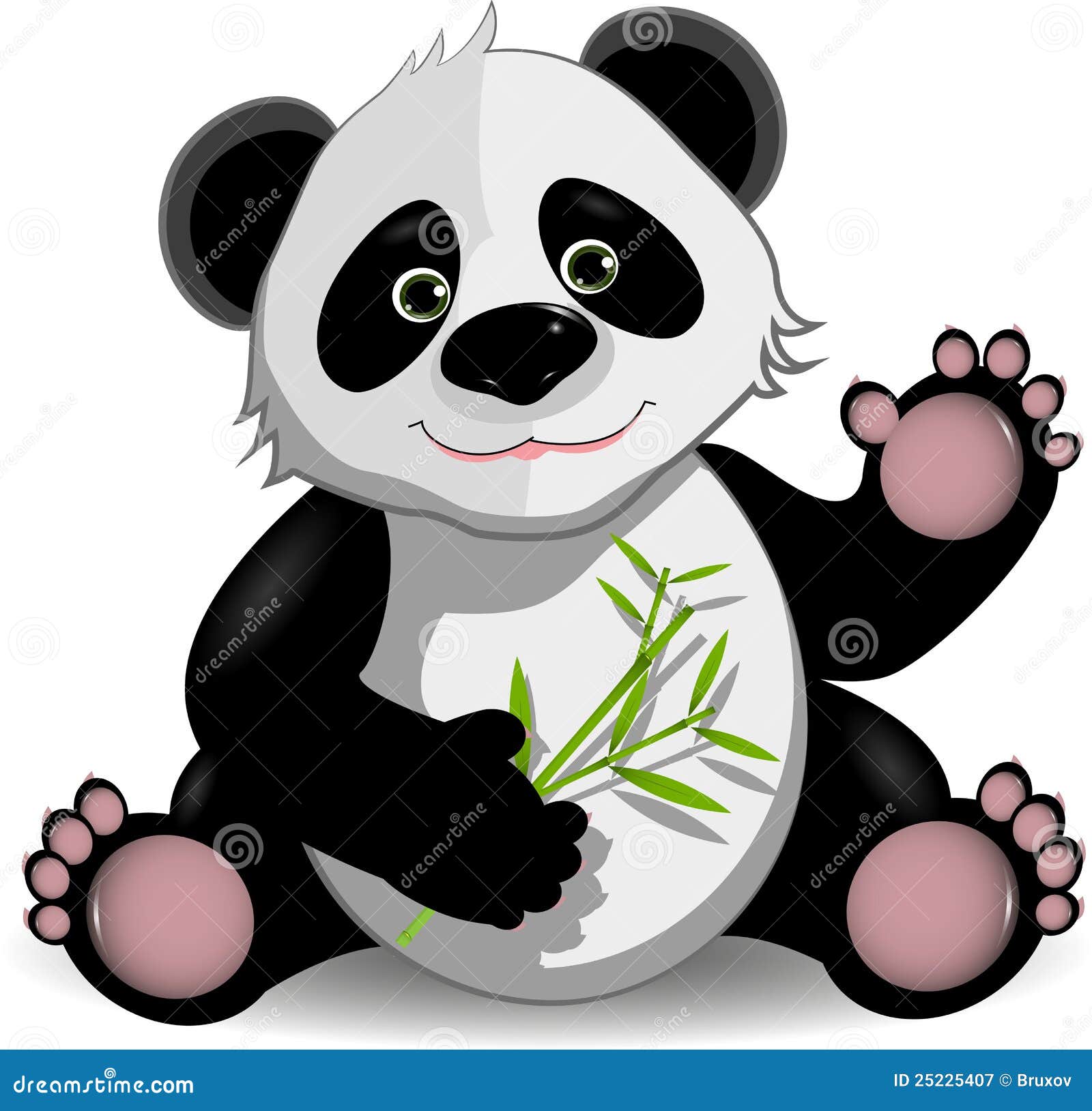 Funny panda  stock vector Image of cartoon alive green 