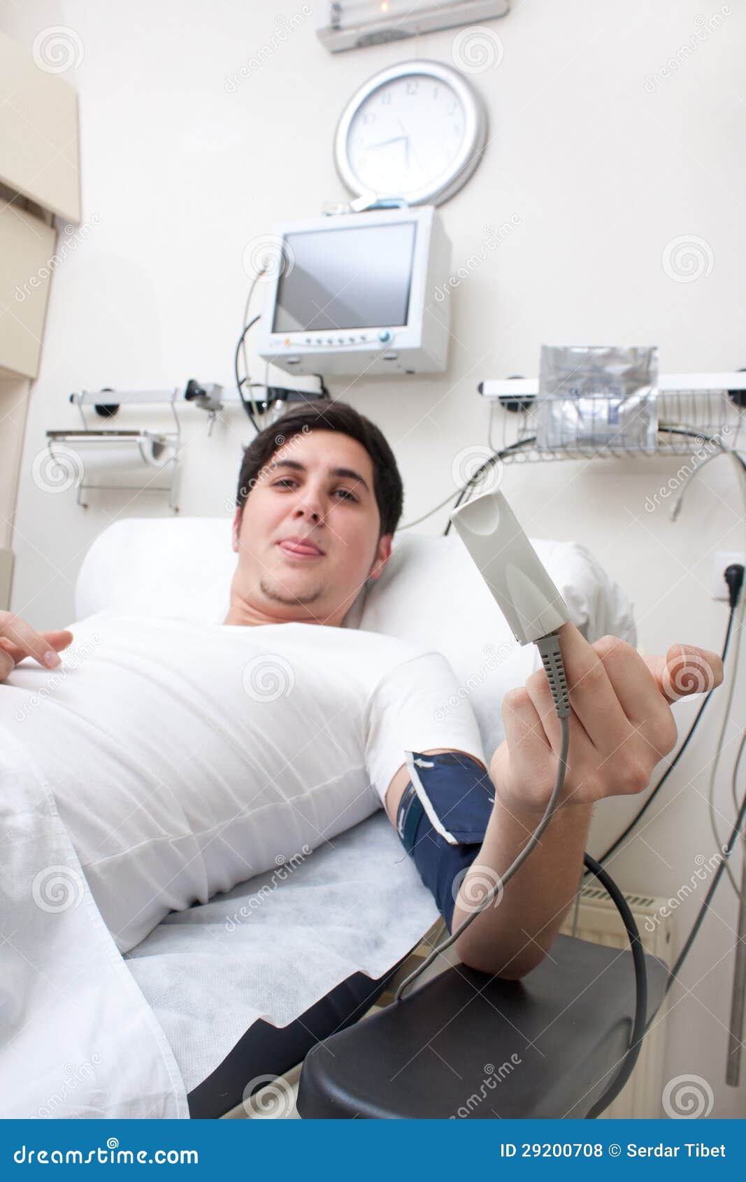 Funny patient stock photo. Image of medical, alone, emergency 29200708