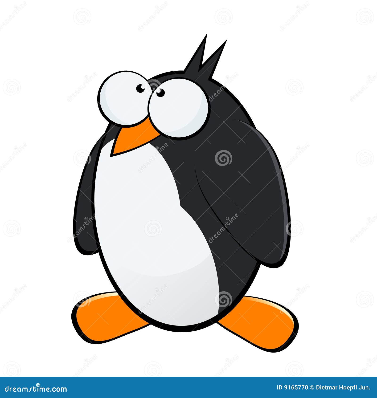 Funny Penguin Illustration Stock Photo - Image: 9165770