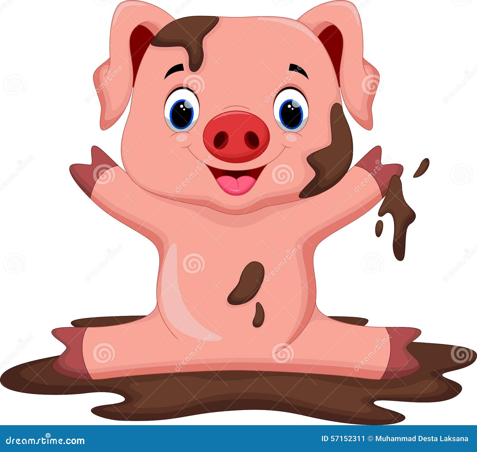 clipart pig in mud - photo #28