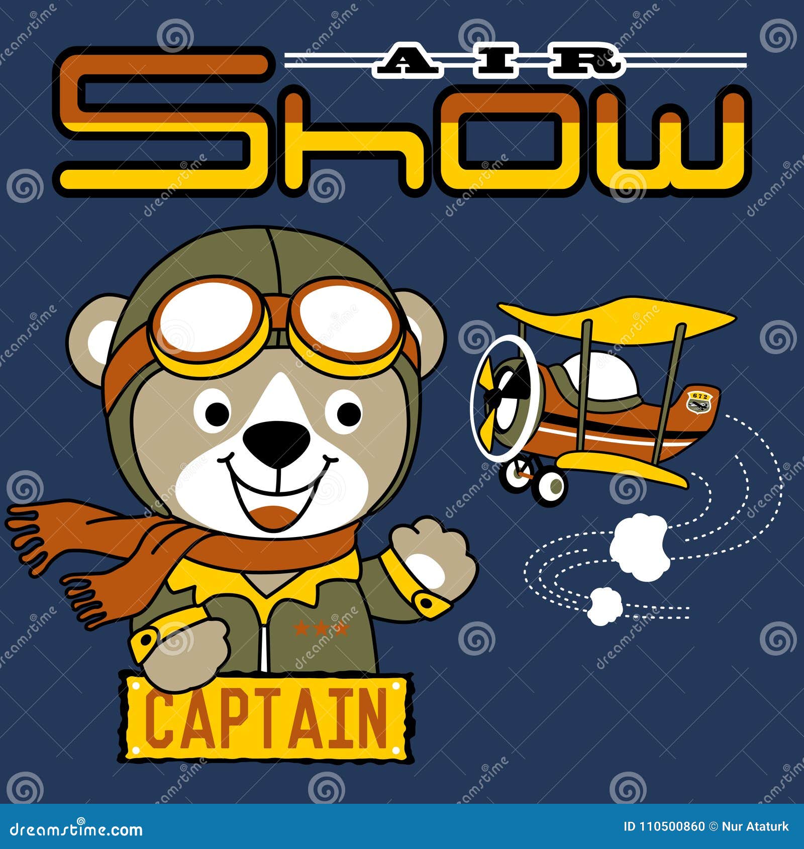 Funny Pilot Cartoon with Little Plane Stock Vector - Illustration of design, plane: 110500860 Funny Pilot Cartoon with Little Plane Stock Vector - Illustration of design, plane: 110500860
