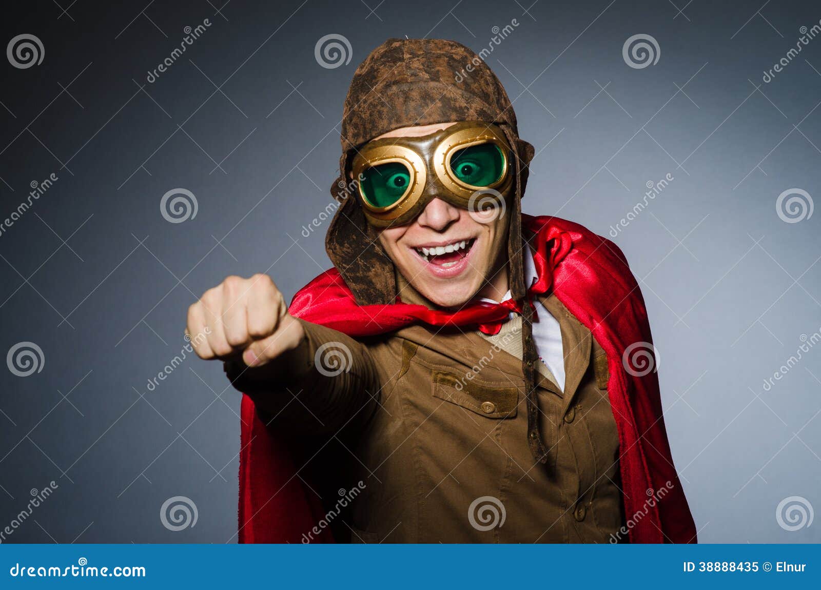 Funny pilot stock image. Image of classic, adventure 38888435