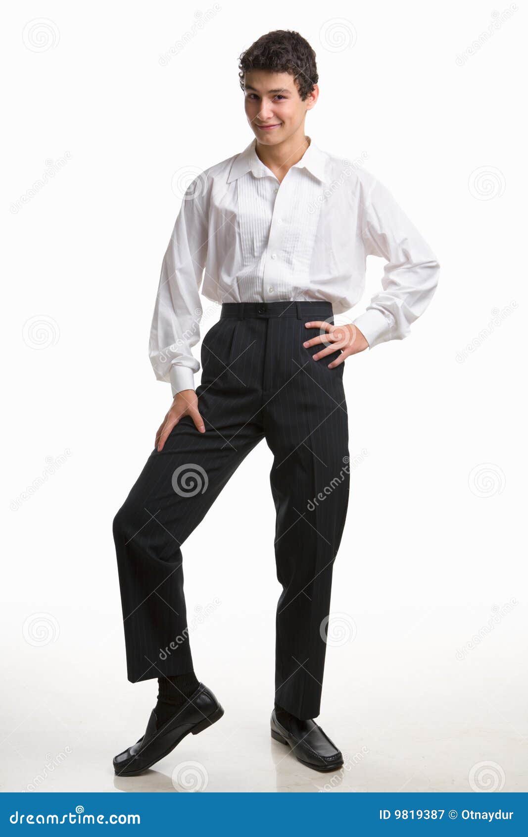 Funny Pose of a Male Teenager Stock Image - Image of black, joke