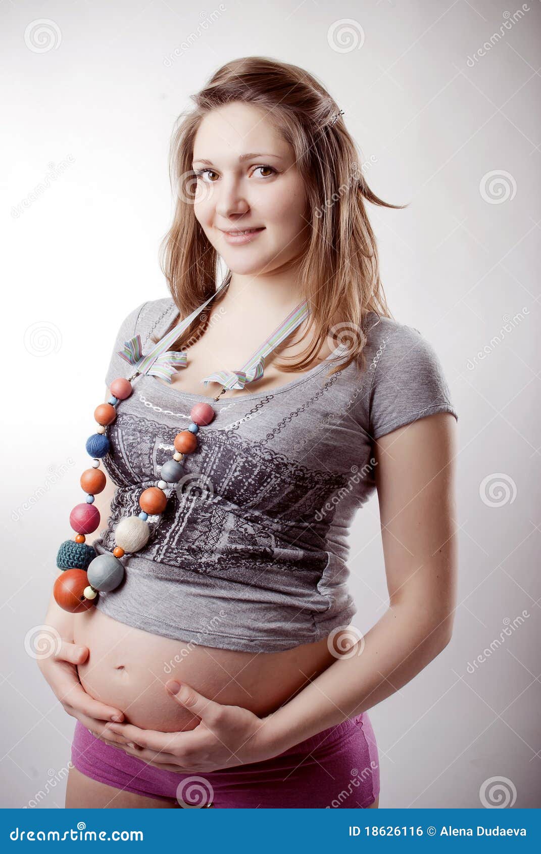 Funny pregnant woman stock photo. Image of laughing, maternal - 18626116