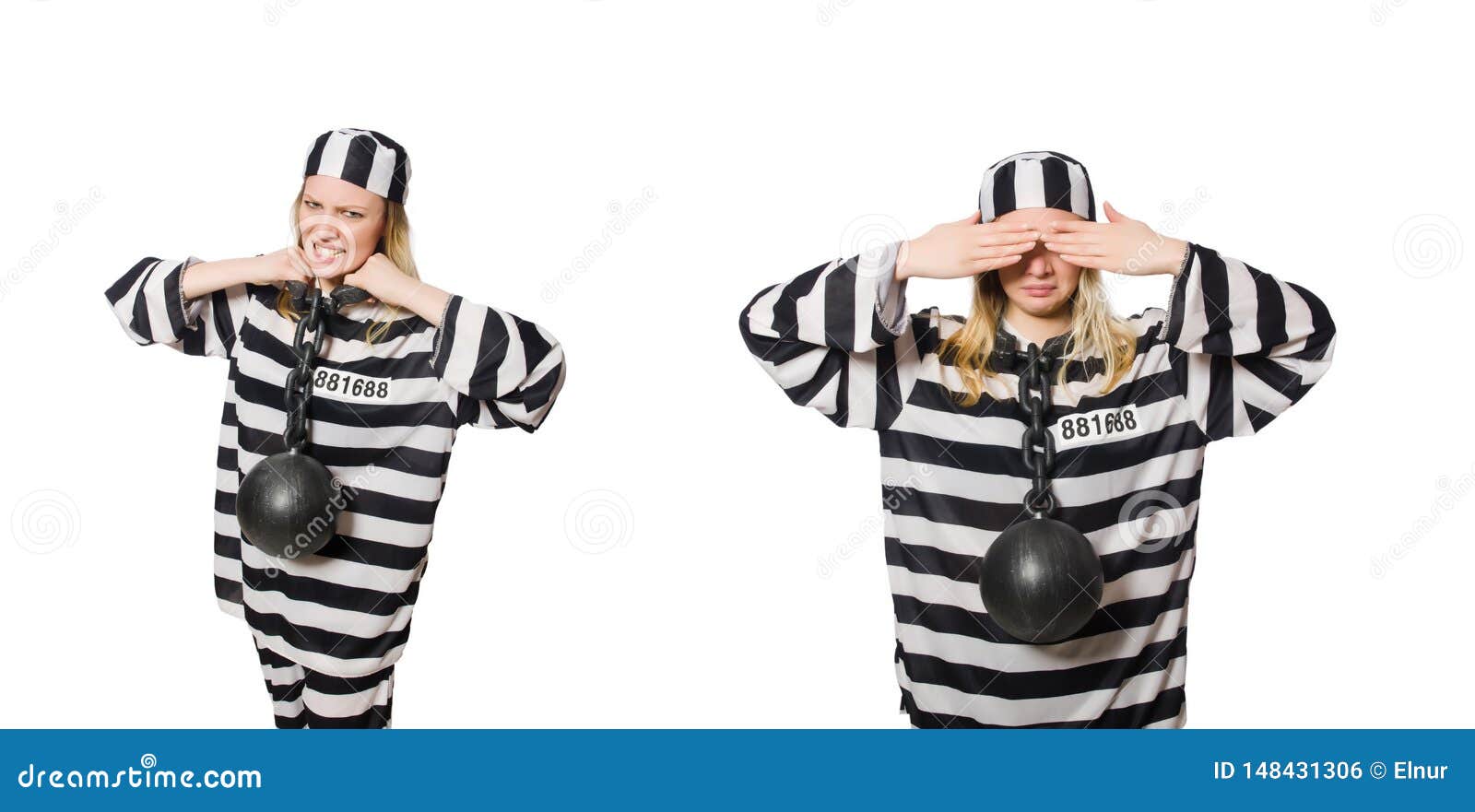 The Funny Prison Inmate In Concept Stock Photo - Image of gangster, bondage: 148431306.