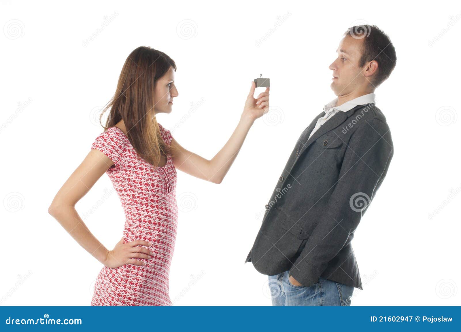 Funny proposal scene stock image. Image of funny, isolated 21602947