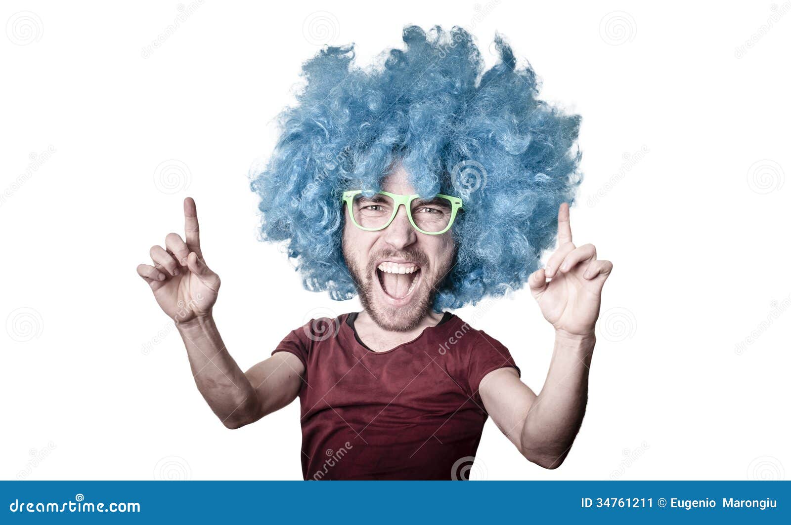 Funny puppet big head man stock image. Image of portrait 34761211