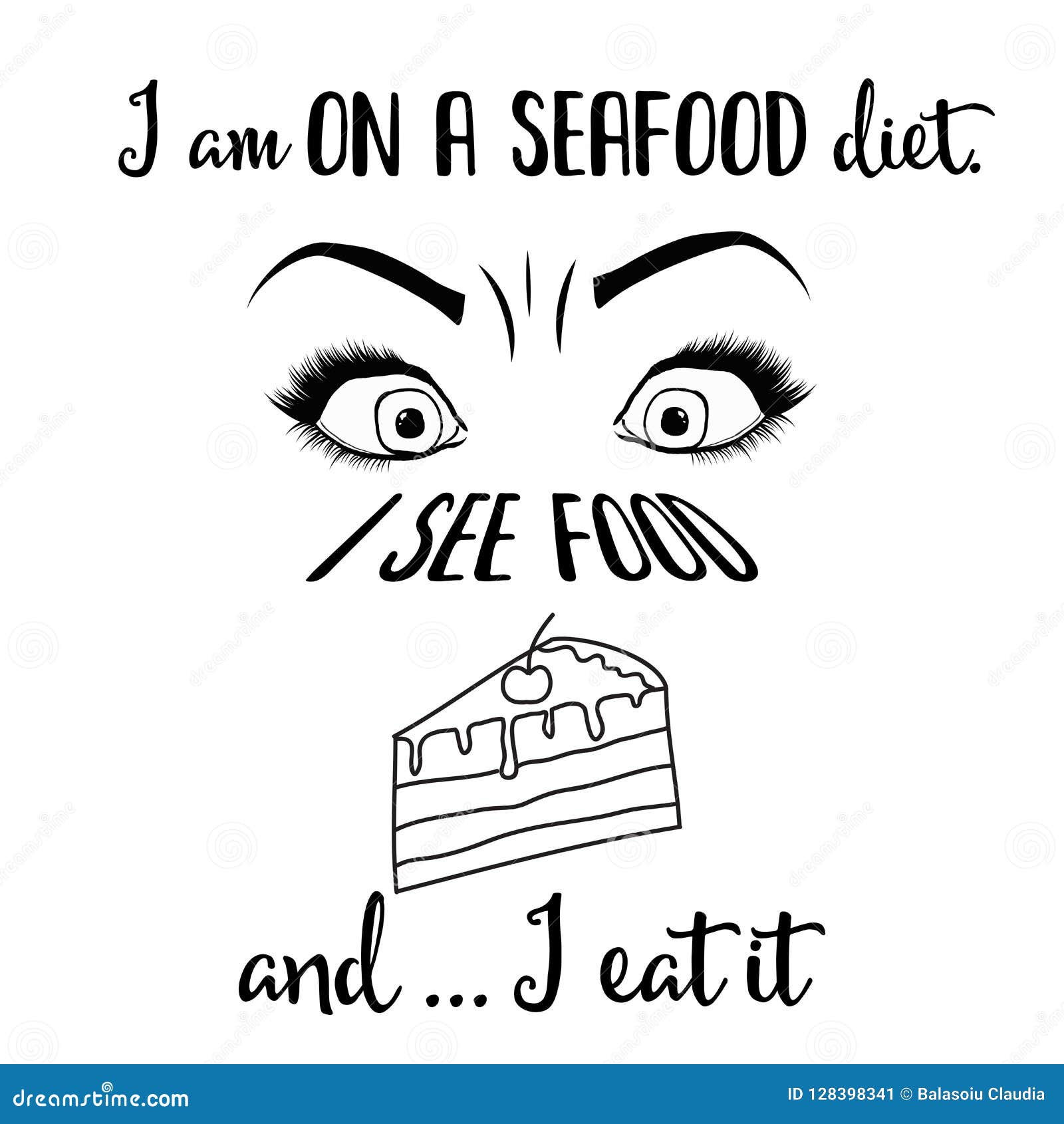 Funny quote about diet stock illustration. Illustration of lifestyle - 128398341 Funny quote about diet stock illustration. Illustration of lifestyle - 128398341