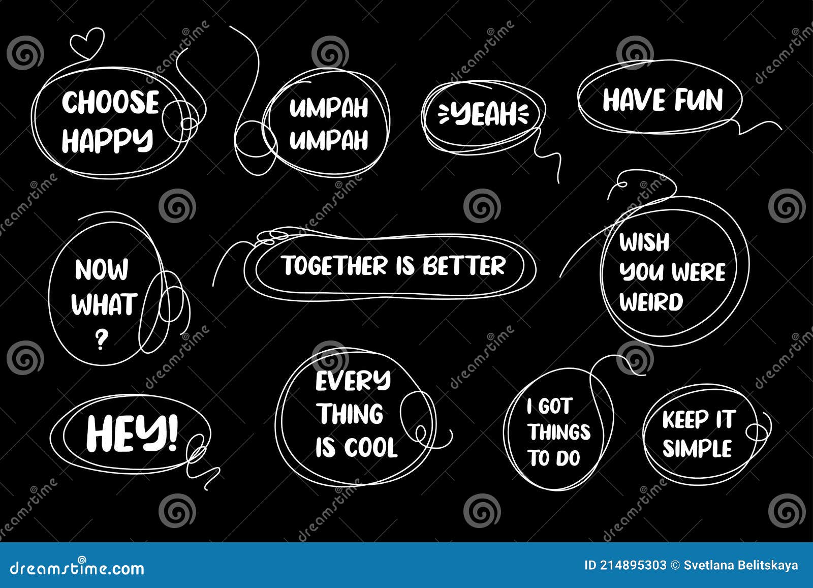 Funny Quotes in Artsy Speech Bubbles Stock Vector - Illustration of communication, design: 214895303 Funny Quotes in Artsy Speech Bubbles Stock Vector - Illustration of communication, design: 214895303