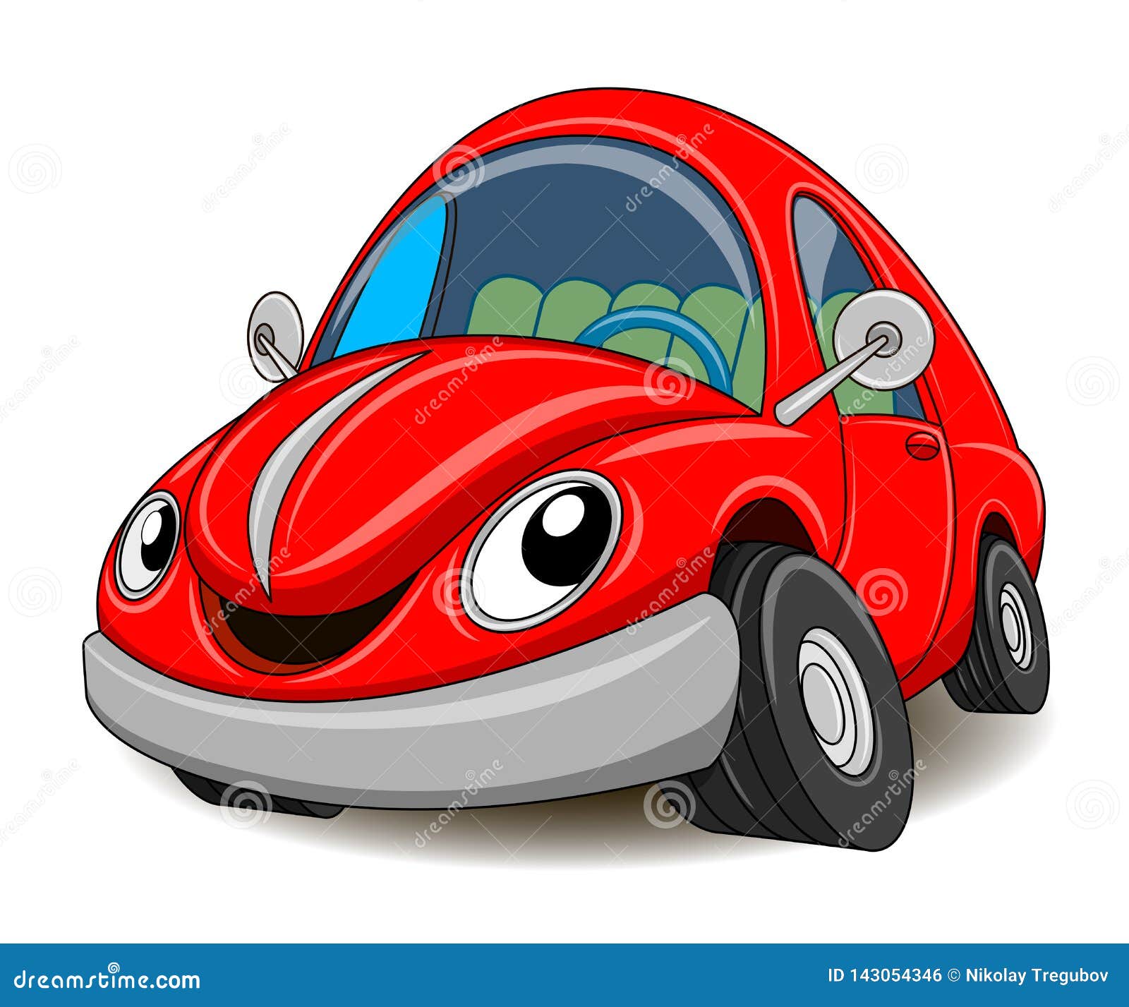 Funny Red Car. Vector Illustration Stock Vector - Illustration of accelerate, coupe: 143054346 Funny Red Car. Vector Illustration Stock Vector - Illustration of accelerate, coupe: 143054346