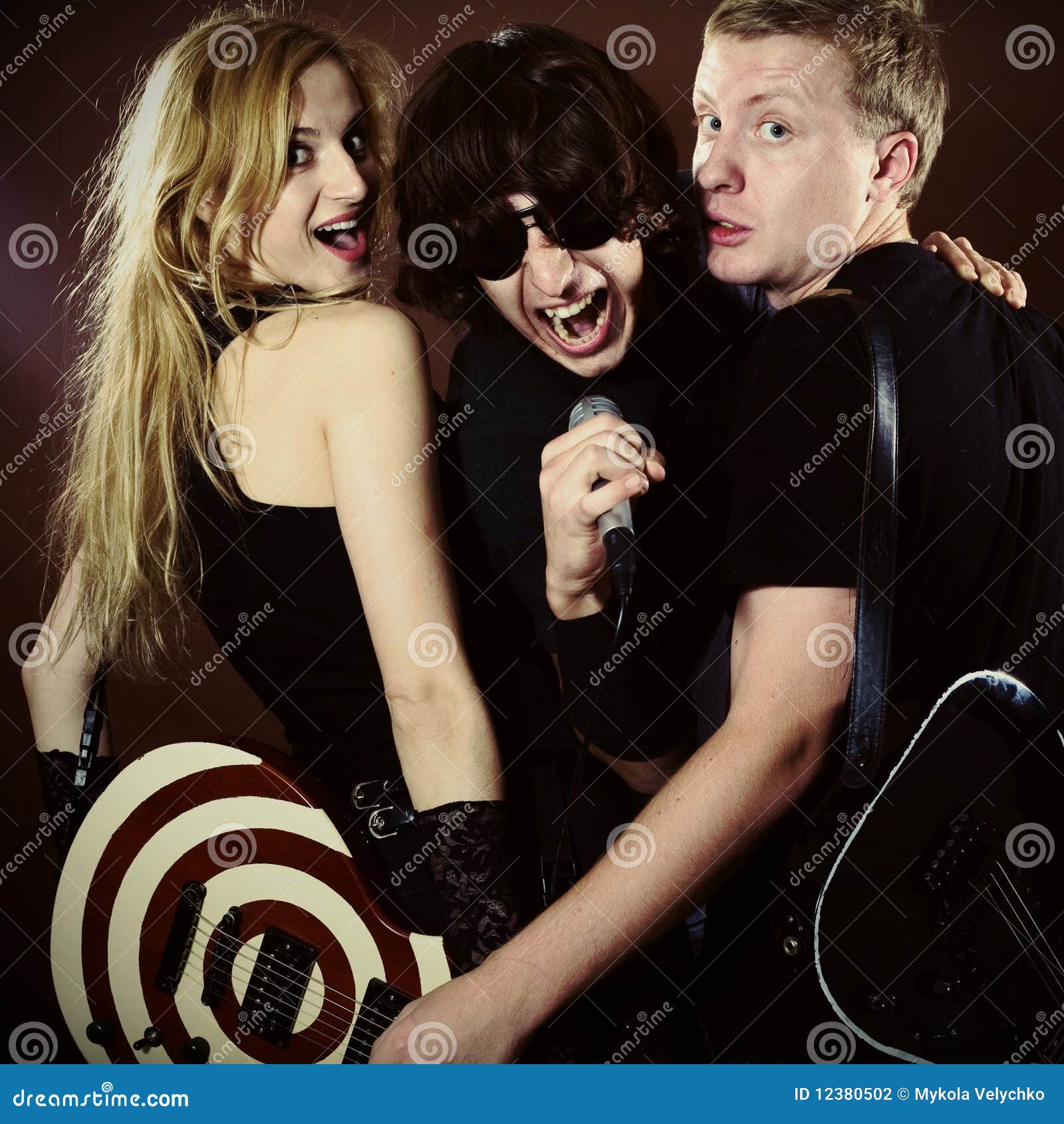 Funny Rock Band Stock Photography Image 12380502