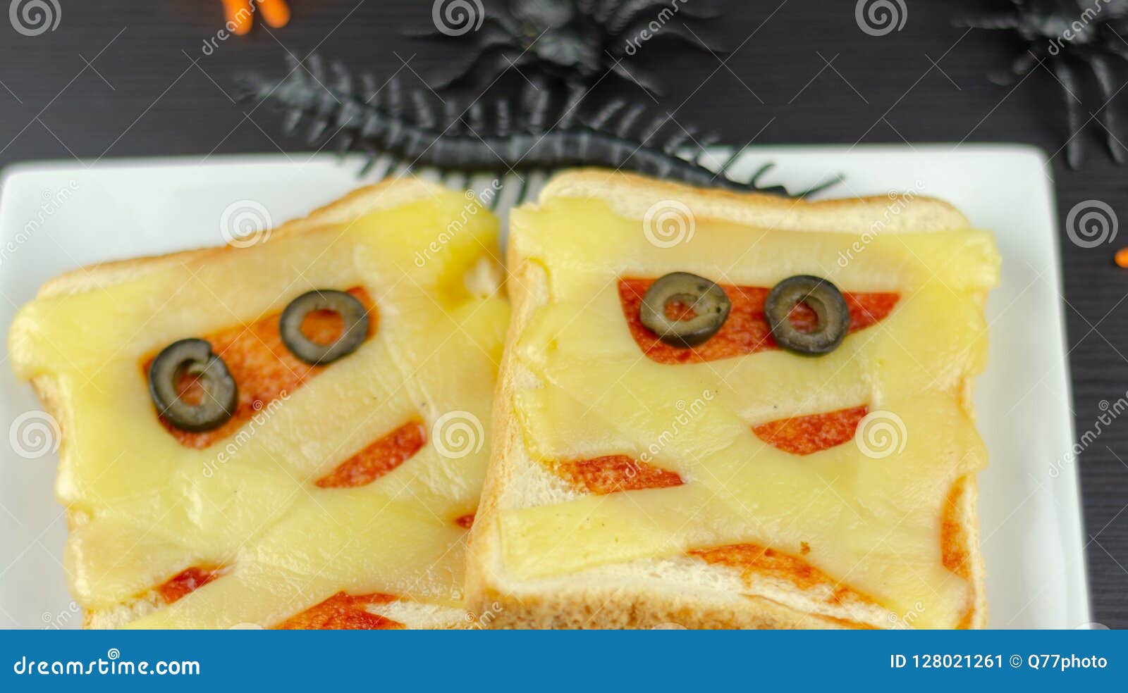 Funny Sandwiches with Mummy for a Halloween Party, Creative Serv Stock ...