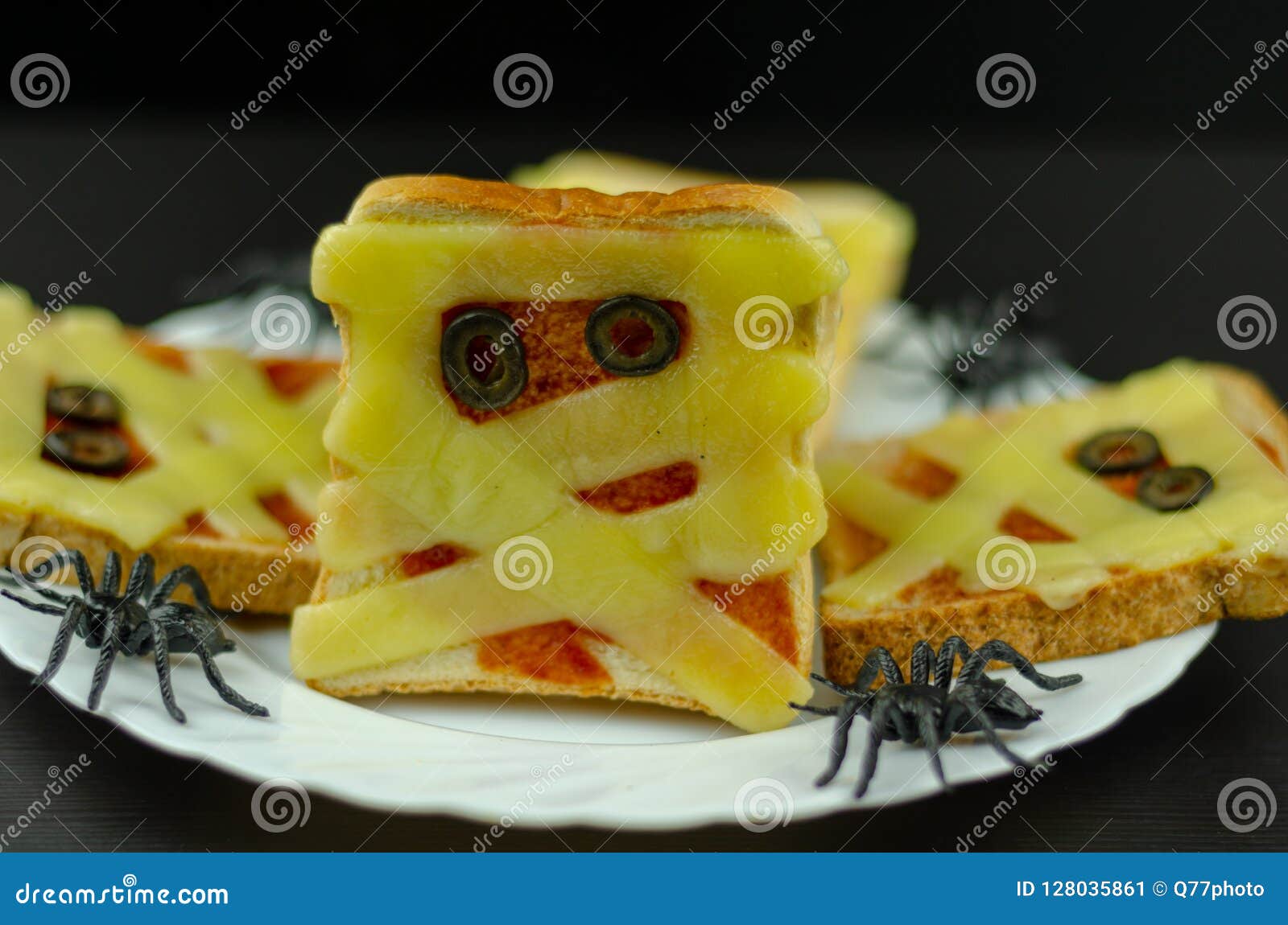 Funny Sandwiches with Mummy for a Halloween Party, Creative Serv Stock ...