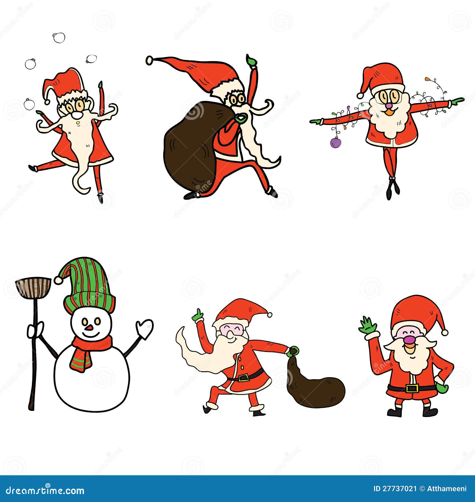 funny santa claus cartoons