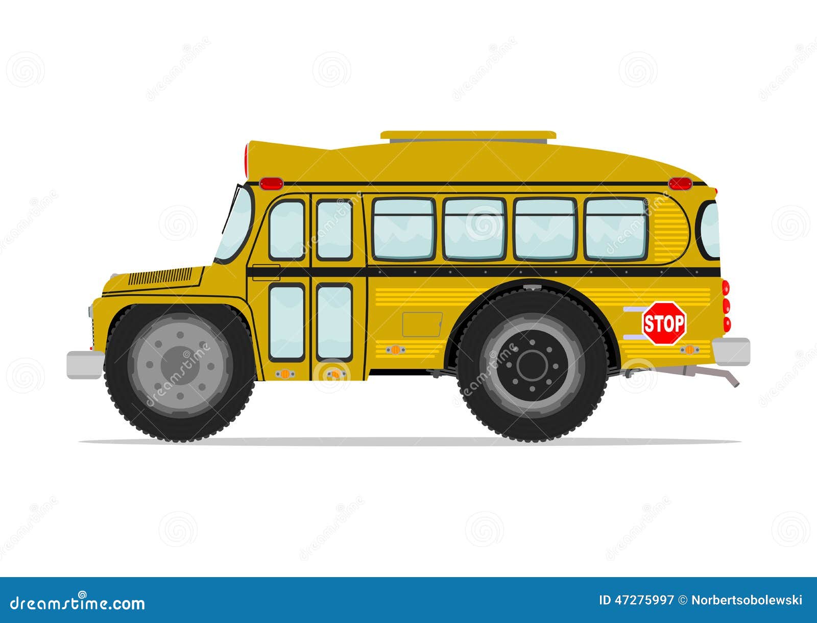 Funny school bus stock vector. Image of school ...