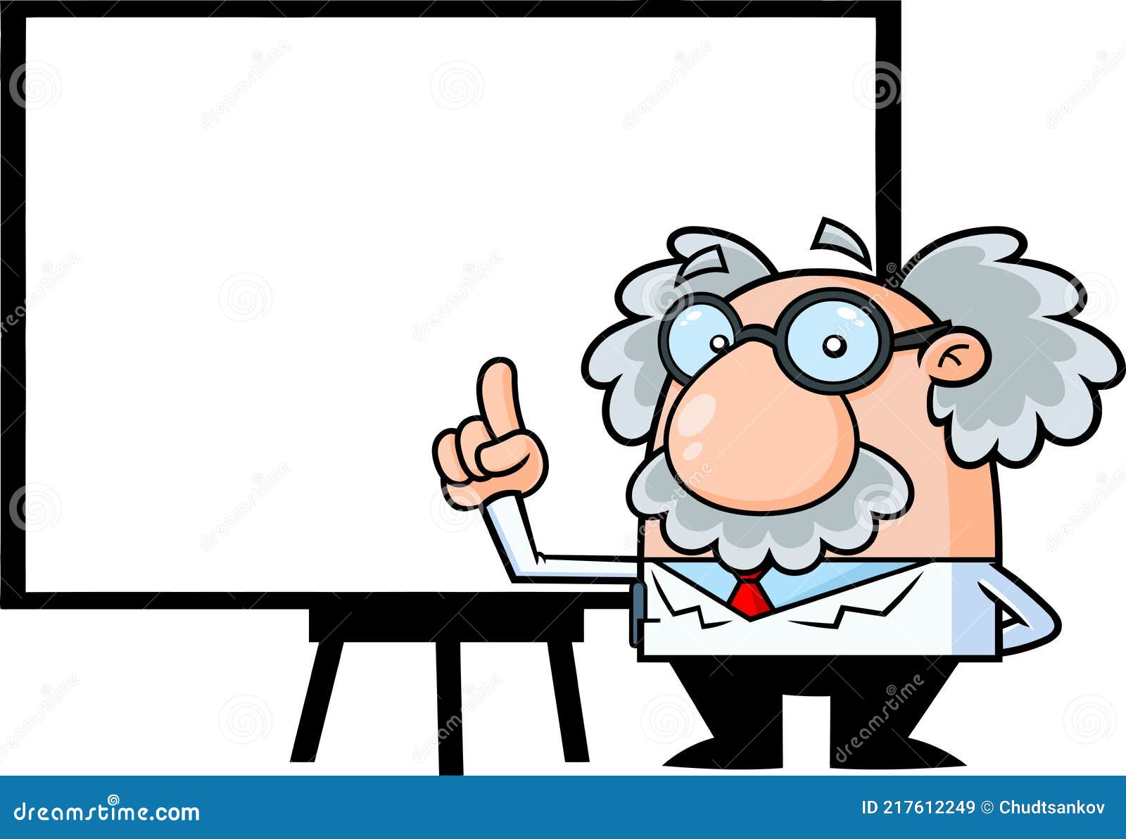Funny Science Professor Cartoon Character Pointing To a White Presentation  Board Stock Vector - Illustration of copy, mockup: 217612249