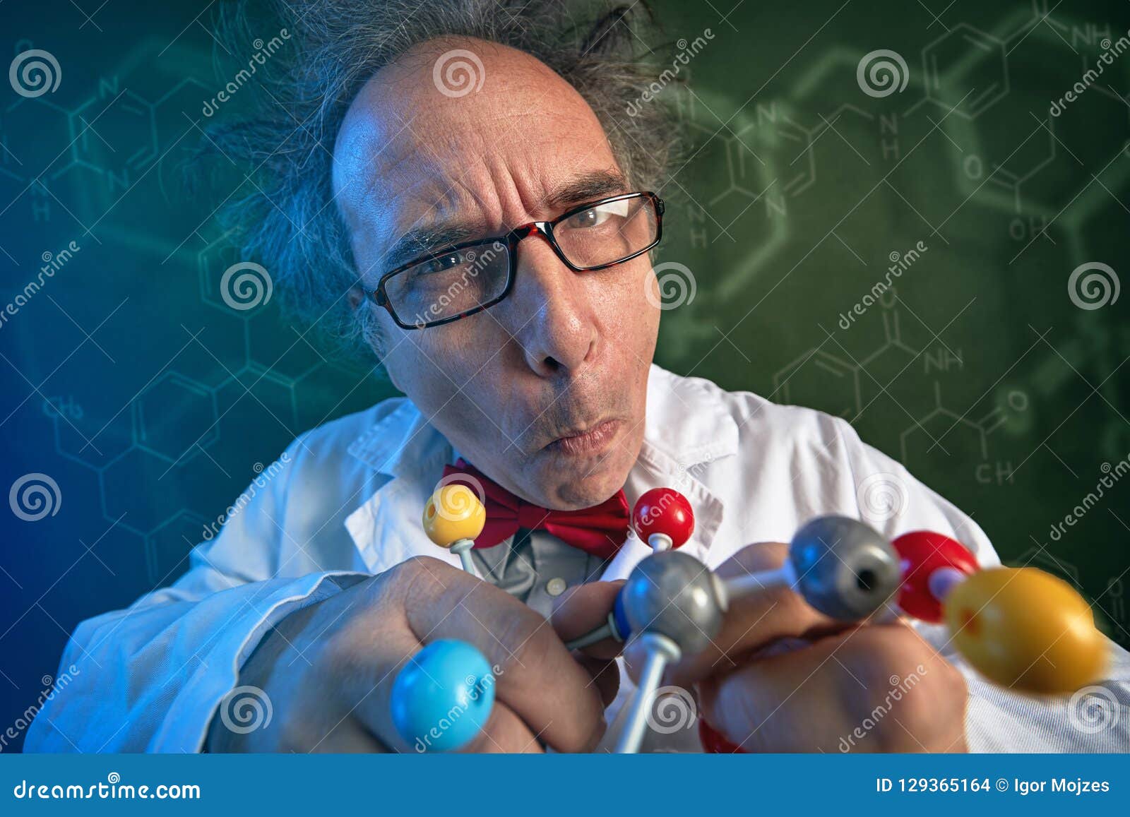 Holding The Chloroform Molecular Structure Royalty-Free Stock