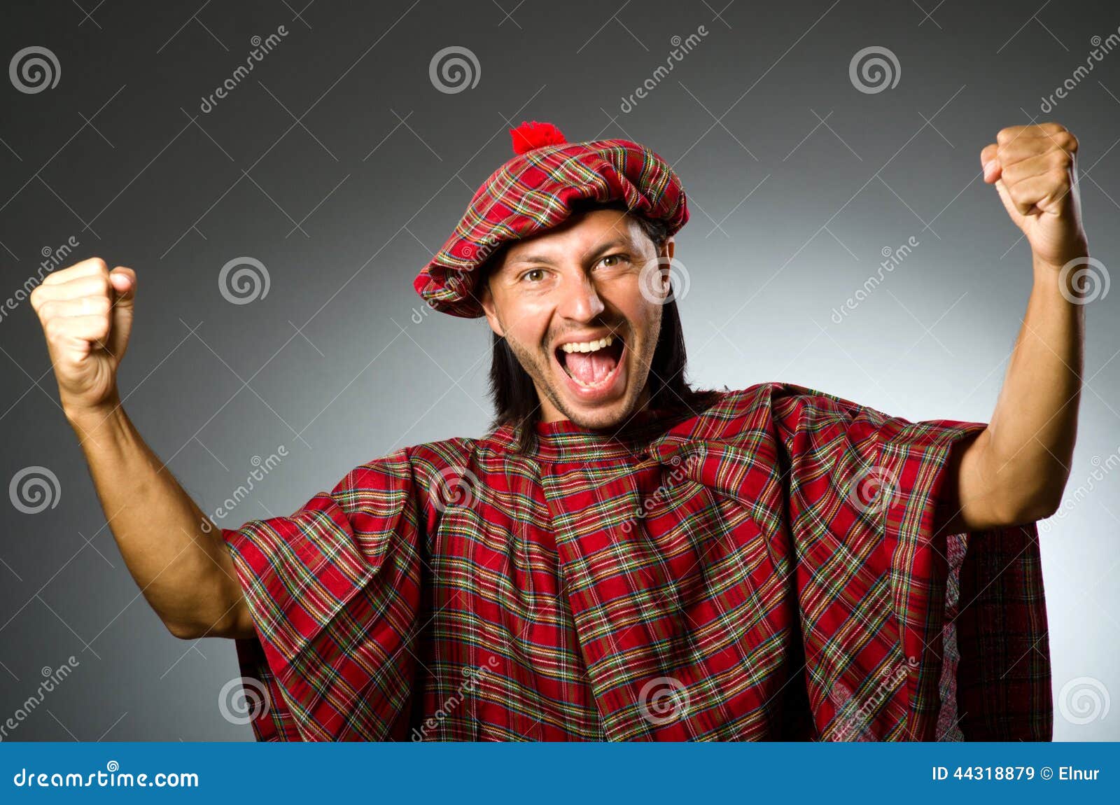 Funny Scotsman in Traditional Stock Image - Image of kilt, purse: 44318879