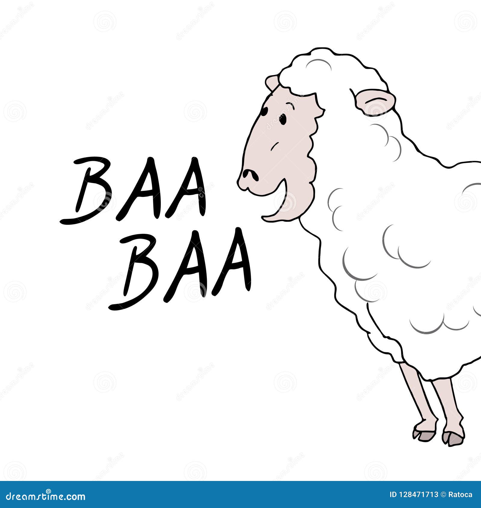 Funny sheep draw stock vector. Illustration of talking - 128471713 Funny sheep draw stock vector. Illustration of talking - 128471713