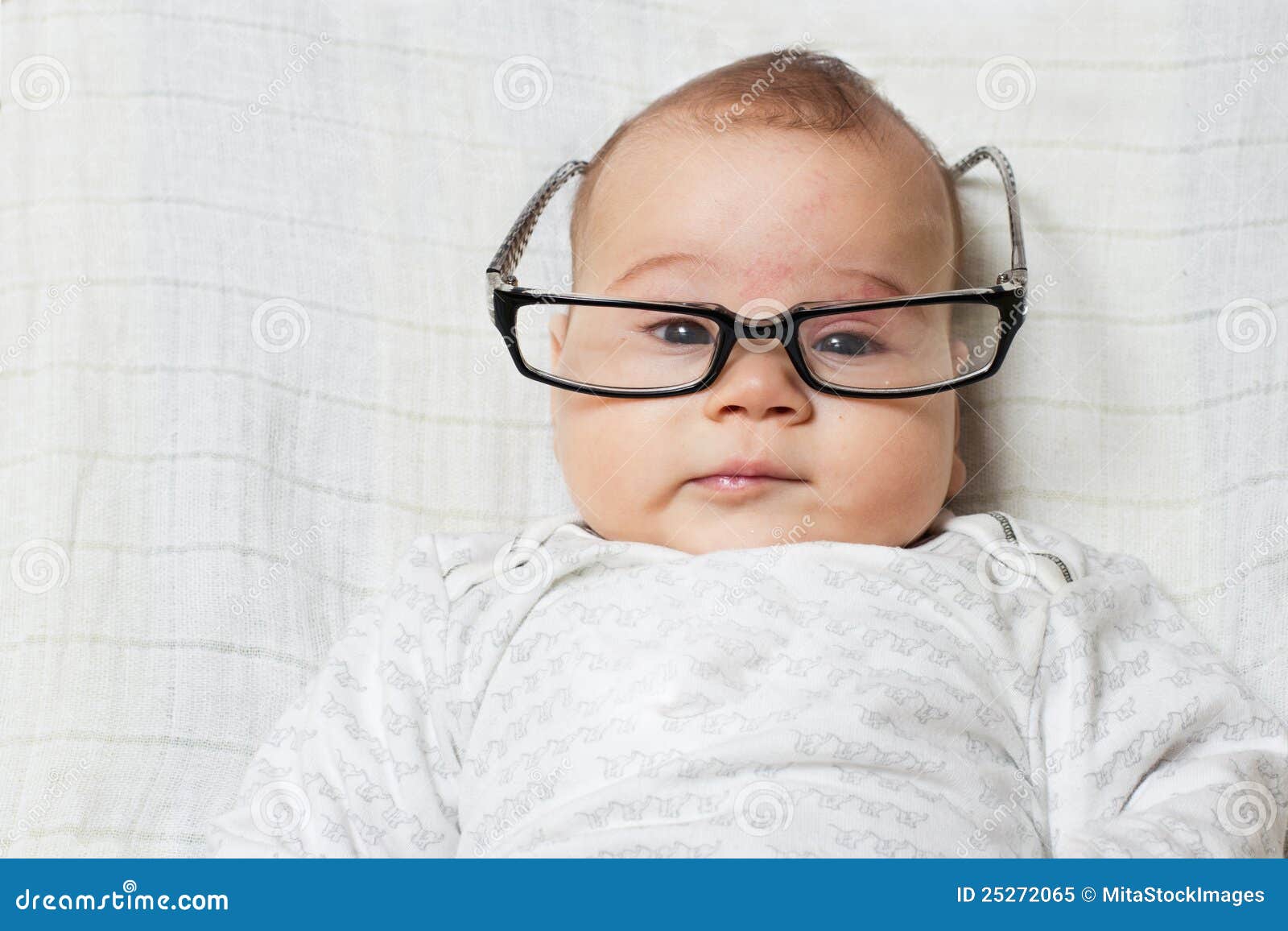 Funny Smart Baby Royalty Free Stock Photo - Image: 25272065