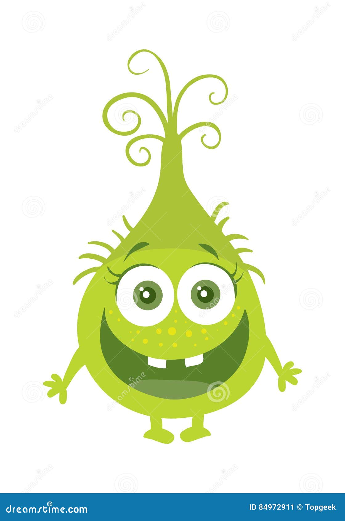 Funny Smiling Germ Green Cartoon Character. Vector Stock Vector - Illustration of baby, face: 84972911 Funny Smiling Germ Green Cartoon Character. Vector Stock Vector - Illustration of baby, face: 84972911