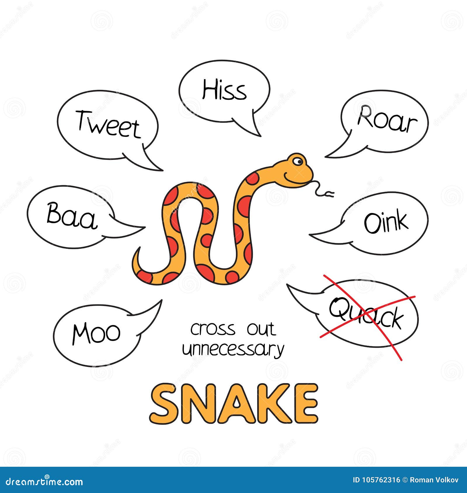 Cartoon Snake Kids Learning Game Stock Vector - Illustration of cheerful, outline: 105762316 Cartoon Snake Kids Learning Game Stock Vector - Illustration of cheerful, outline: 105762316