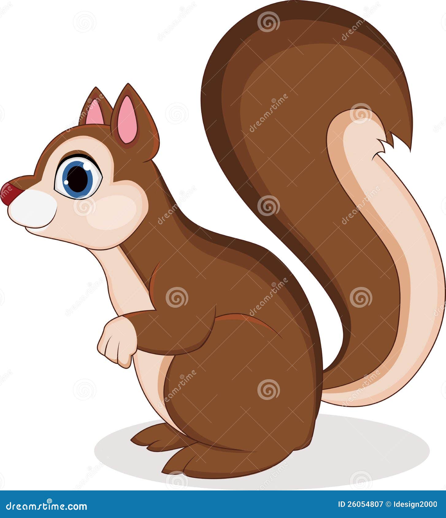 Funny squirrel cartoon stock vector. Illustration of imagery 26054807