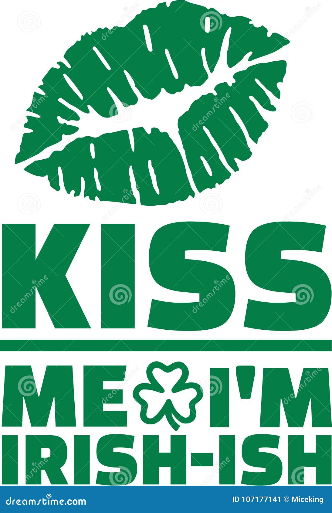 funny st. patrick`s day saying - kiss me i`m irish-ish