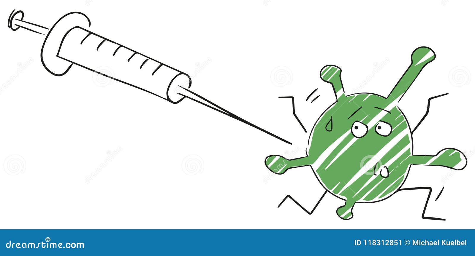 Flu Shot Cartoon | CartoonDealer.com #55195643