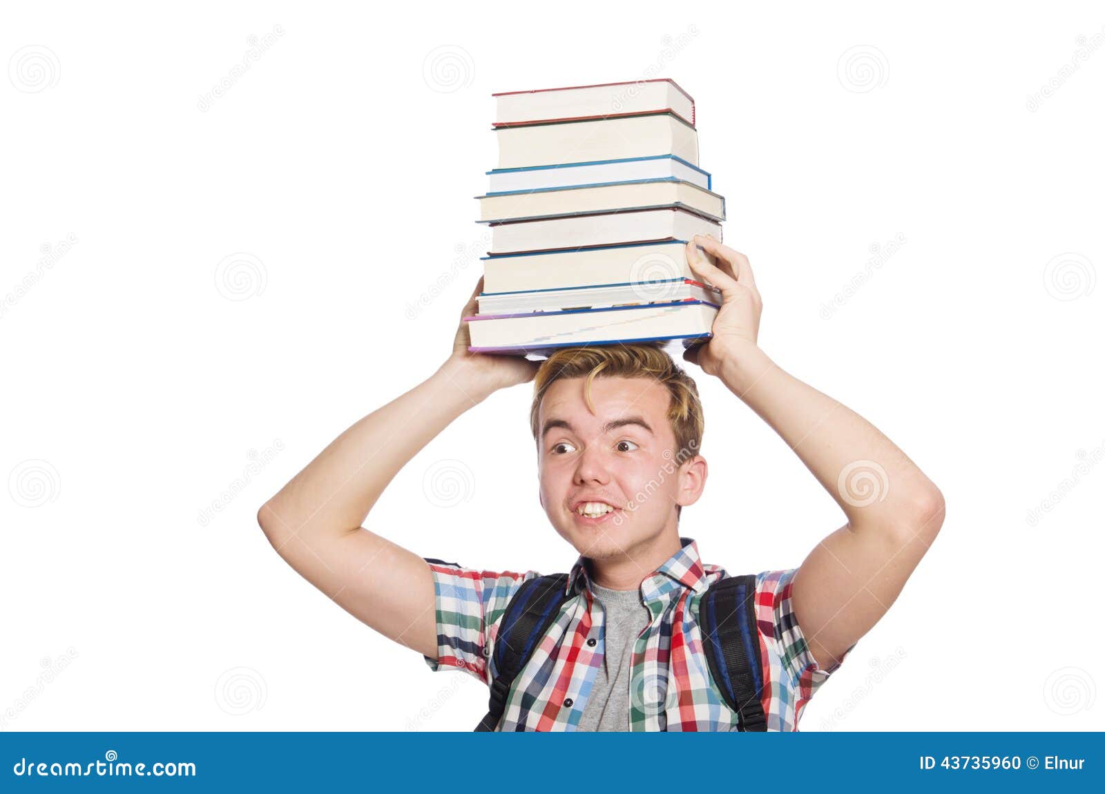 Funny student stock photo. Image of adult, books, graduate - 43735960