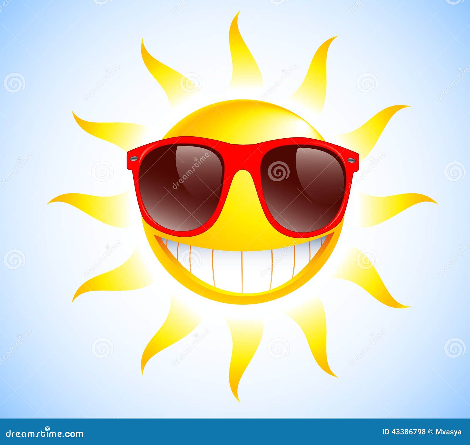 Cute Funny Sun Sunglasses Vector Illustration Stock Vector (Royalty Free)  67534348 | Shutterstock
