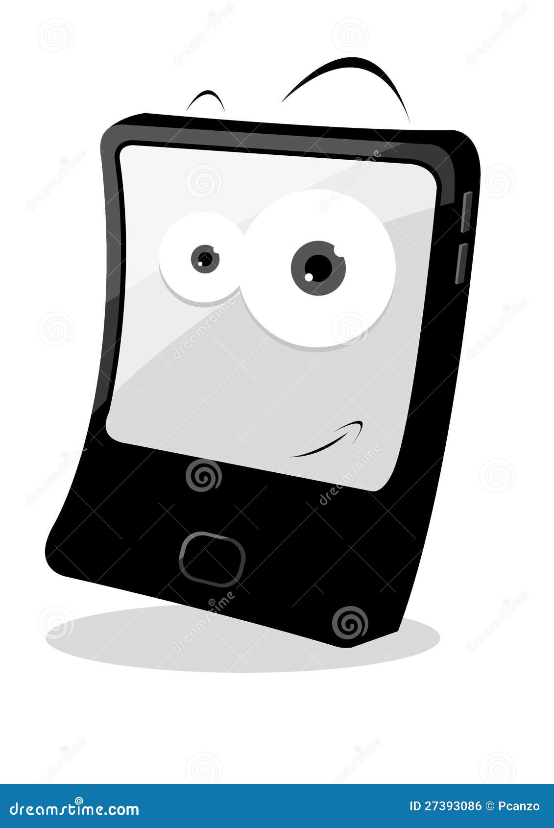 Funny Tablet stock vector. Illustration of reflection 27393086