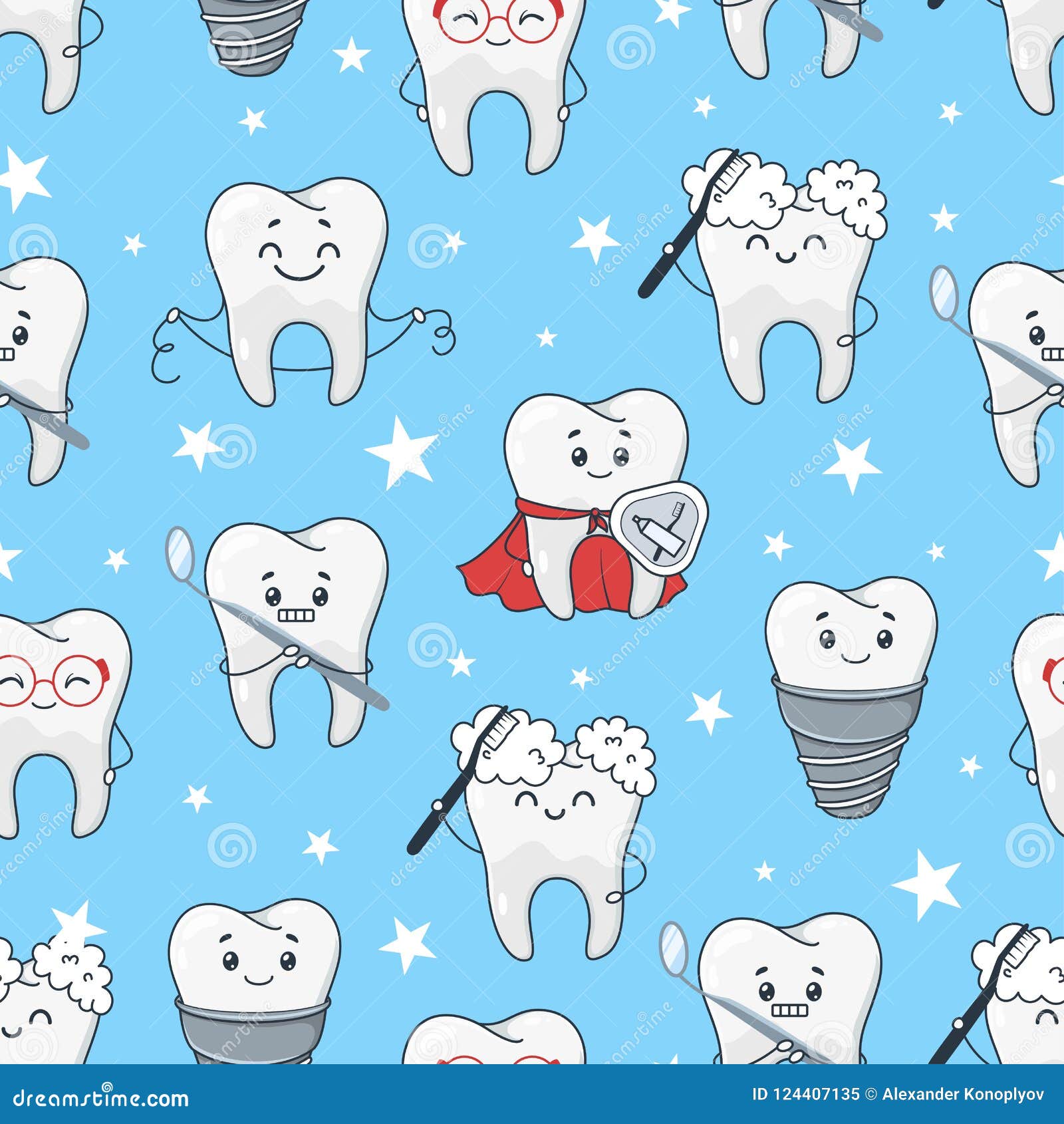 cute tooth background