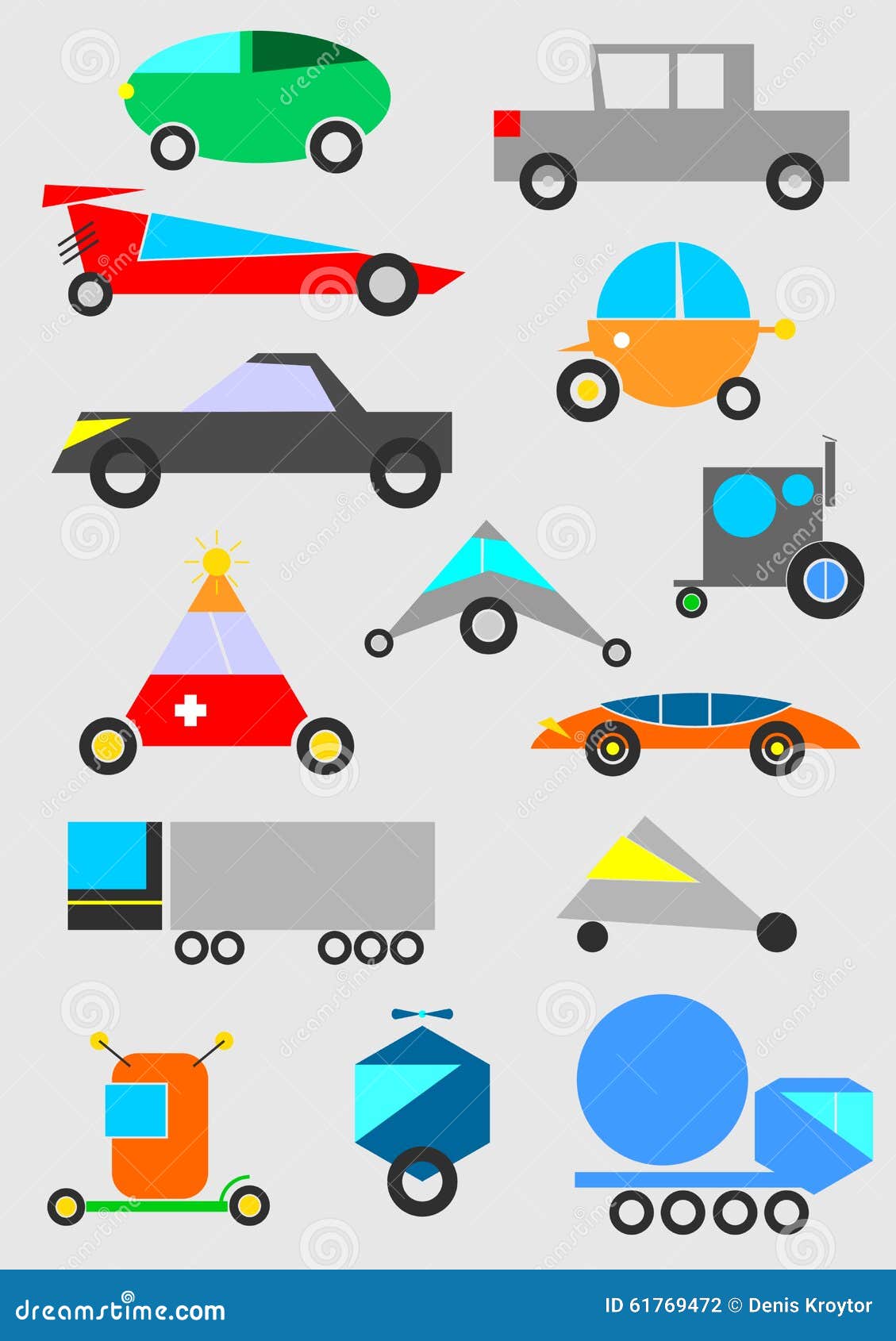 Funny Toy Car Vector Background Stock Vector Illustration of vector
