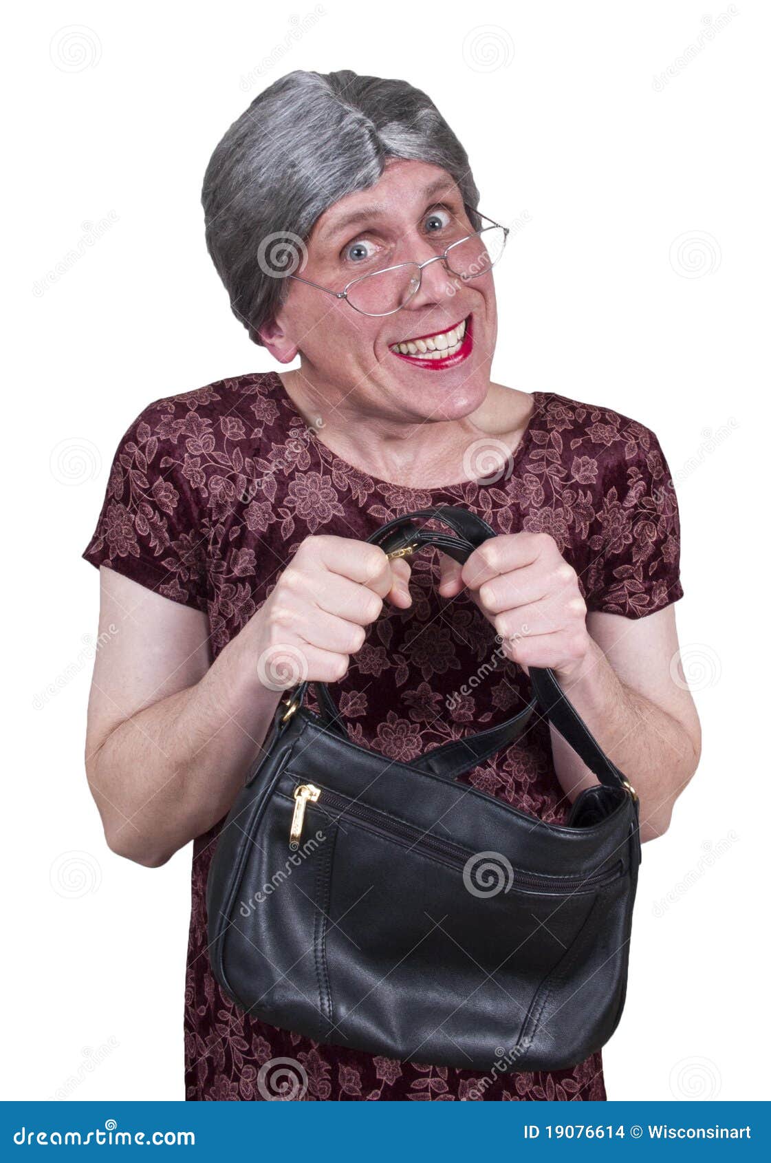 Funny Ugly Grandma, Granny, or Shy Maiden Aunt Stock Photo - Image of  smile, white: 19076614