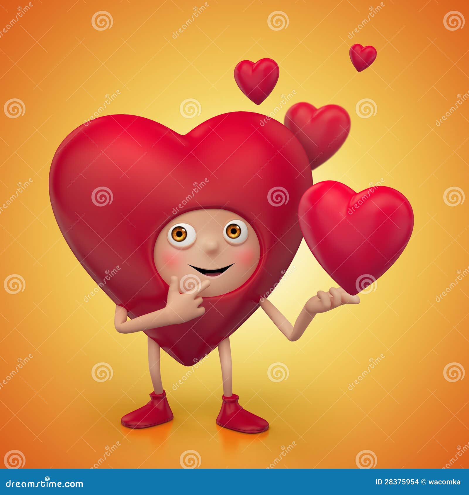 Funny Valentine Heart Cartoon Proposal Stock Illustration - Illustration of character ...1300 x 1390