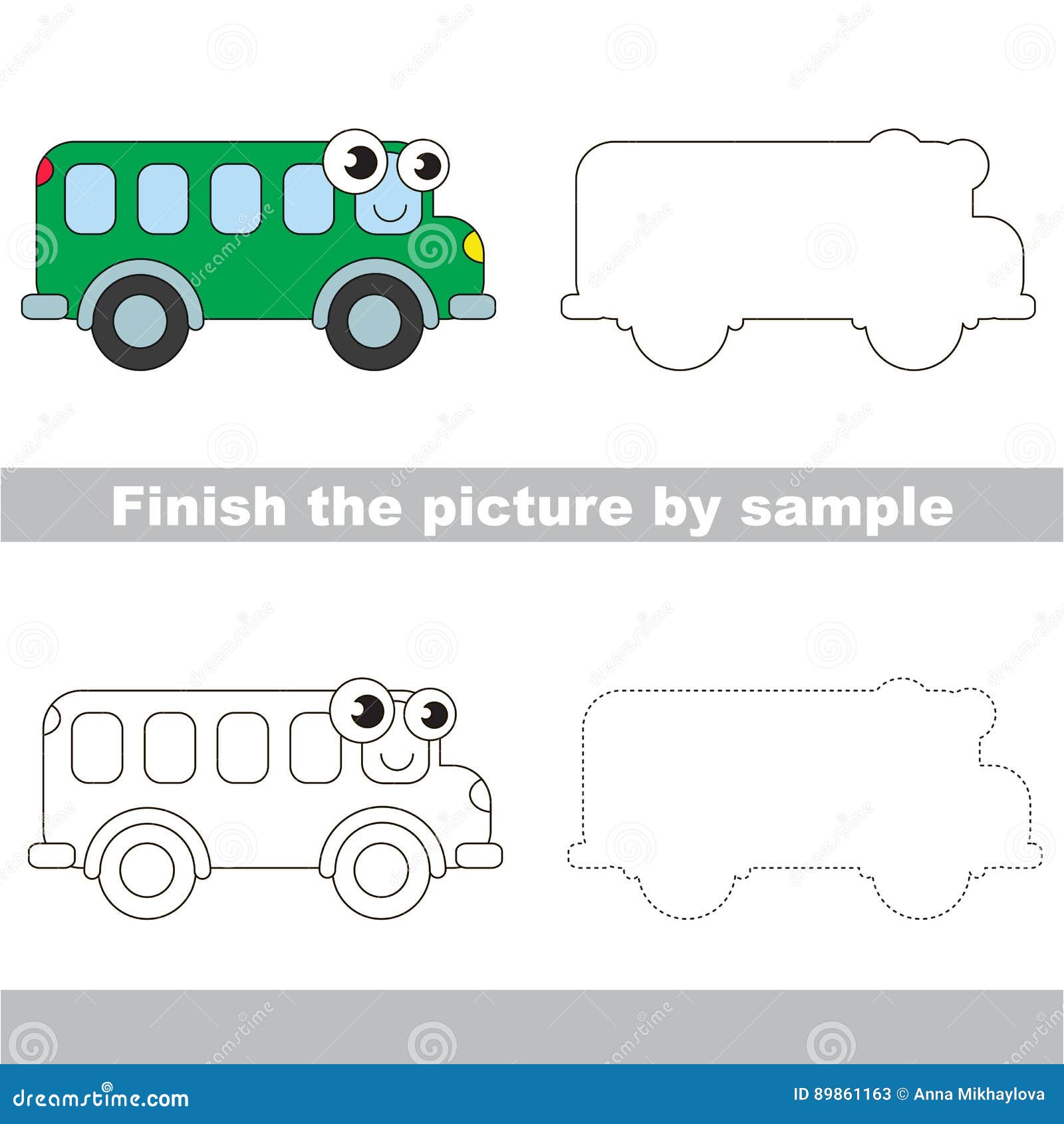How to Draw a School Bus - Easy Drawing Tutorial For Kids