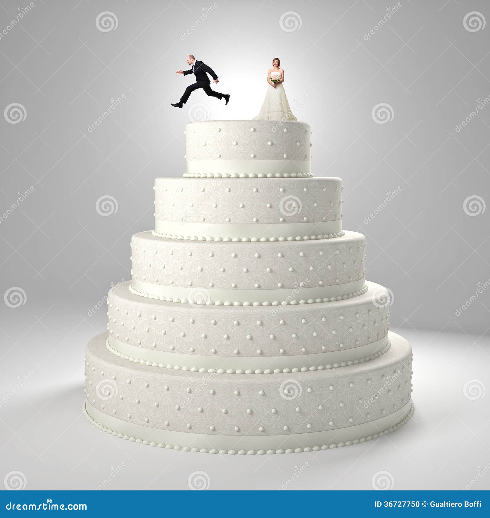 Funny wedding cake stock illustration. Illustration of weddingcake ...