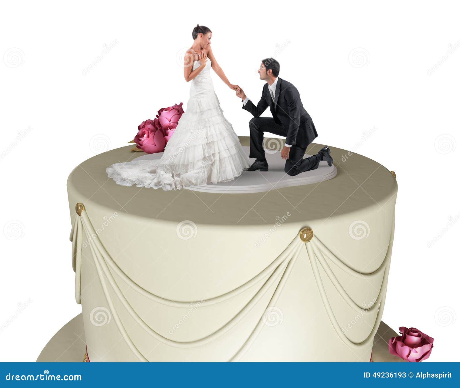 Funny wedding cake stock image. Image of pleasure, dress - 49236193