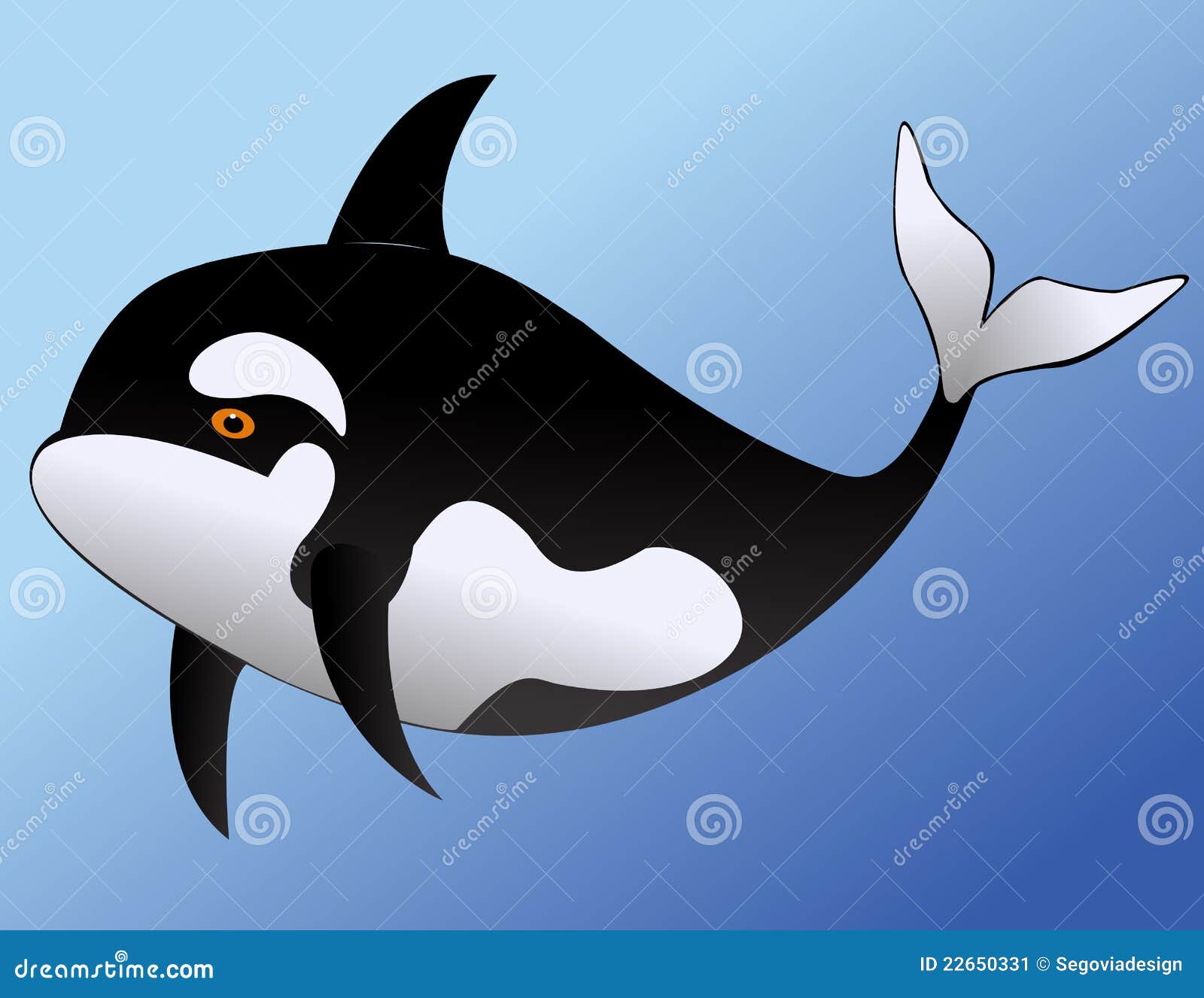 Funny whale cartoon stock vector. Illustration of swim - 22650331