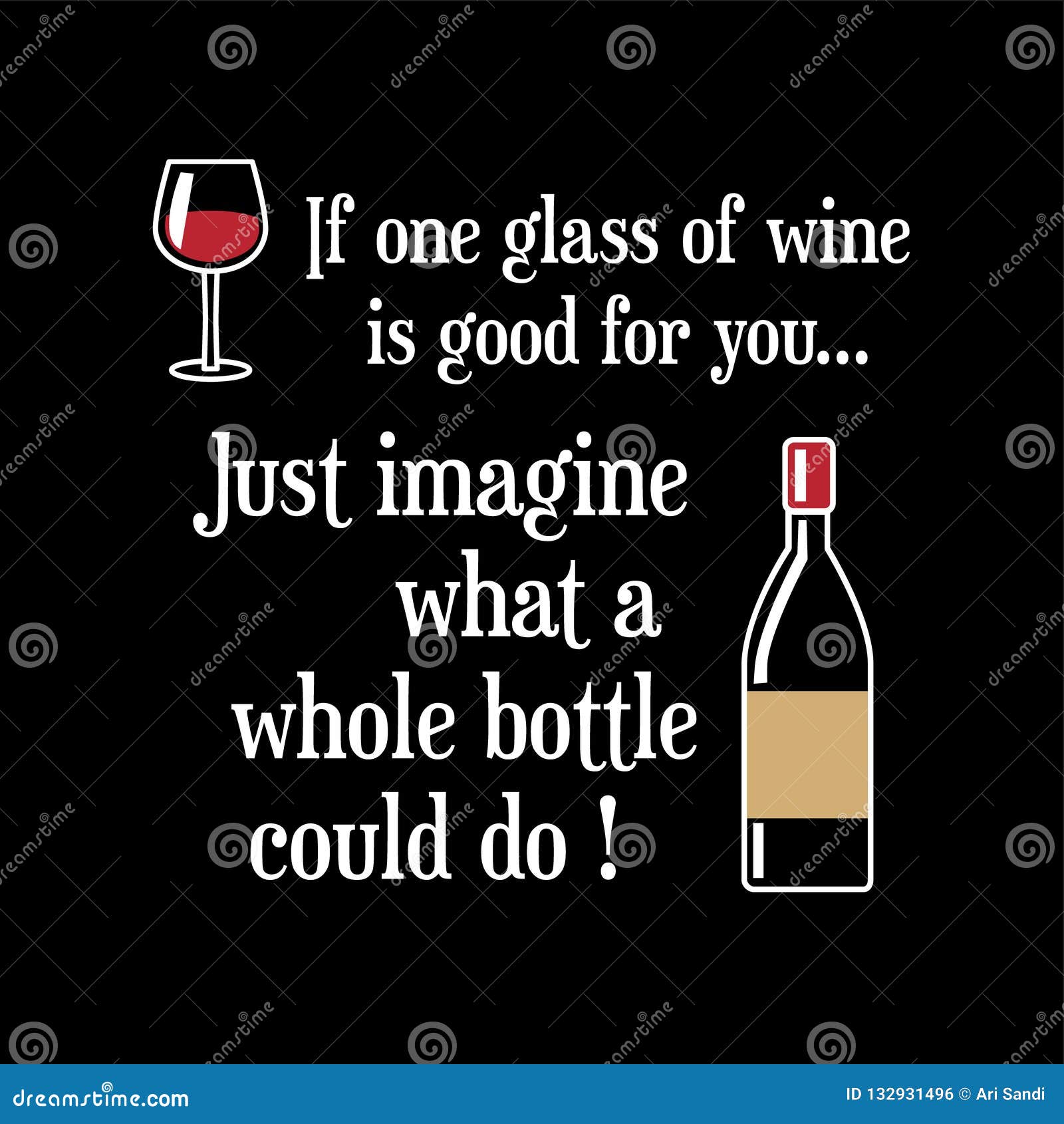 Funny Wine Quote And Saying. Stock Vector - Illustration of quotes ...