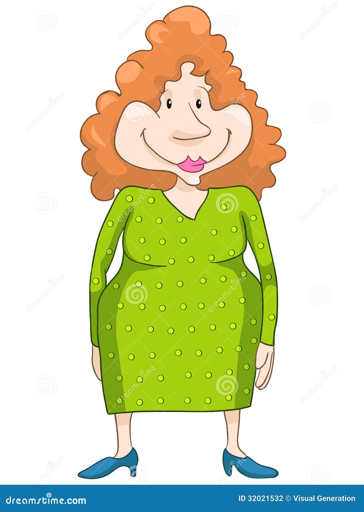 Funny Woman stock vector. Illustration of clipart, young 32021532