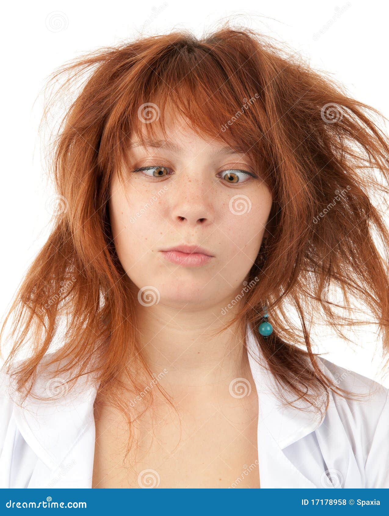 Funny young woman stock photo. Image of wild, crazy, slanting 17178958