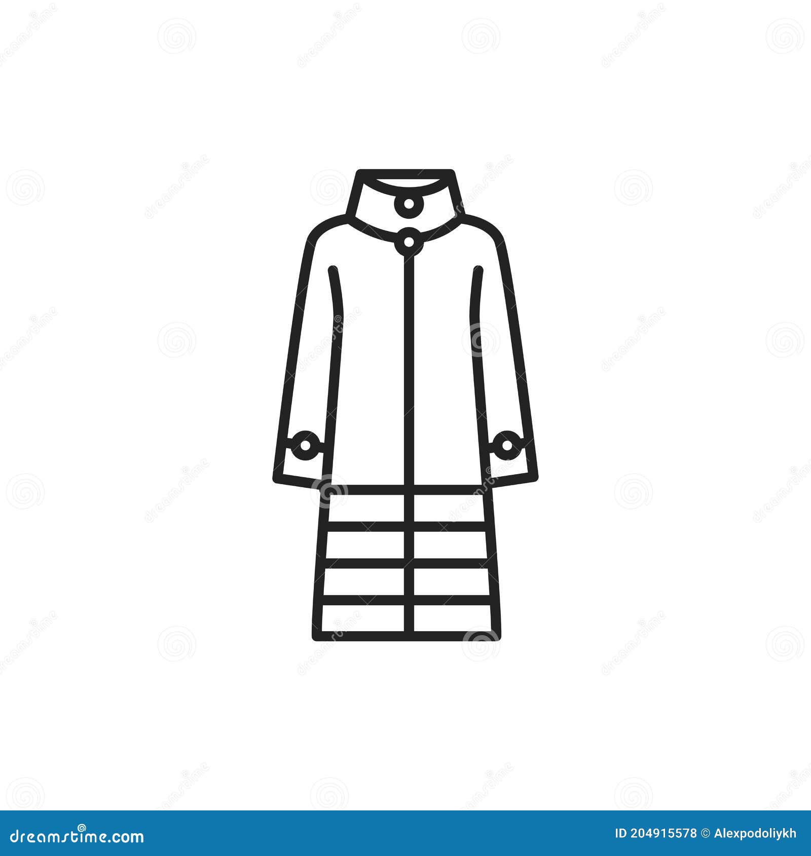 Fur Coat Color Line Icon. Pictogram for Web Page, Mobile App, Promo ...